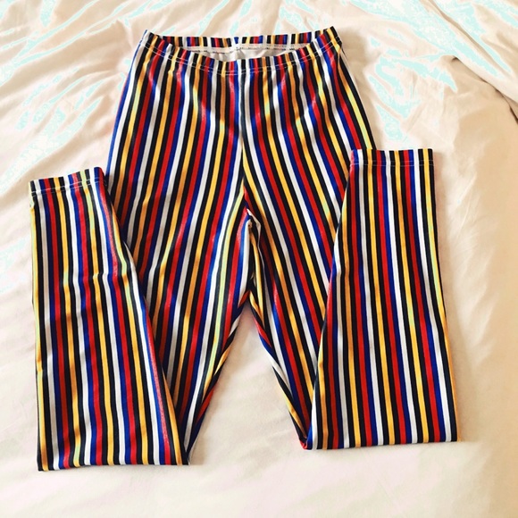 American Apparel Pants - AA Nylon Stripe Leggings American Apparel Pants - AA Nylon Stripe Leggings